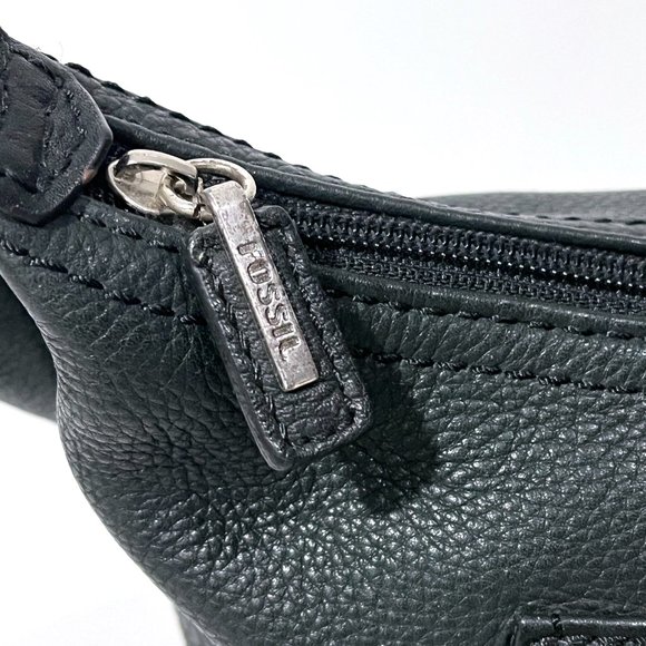 Vintage Fossil 75082 Black Leather Shoulder Purse - Picture 14 of 17